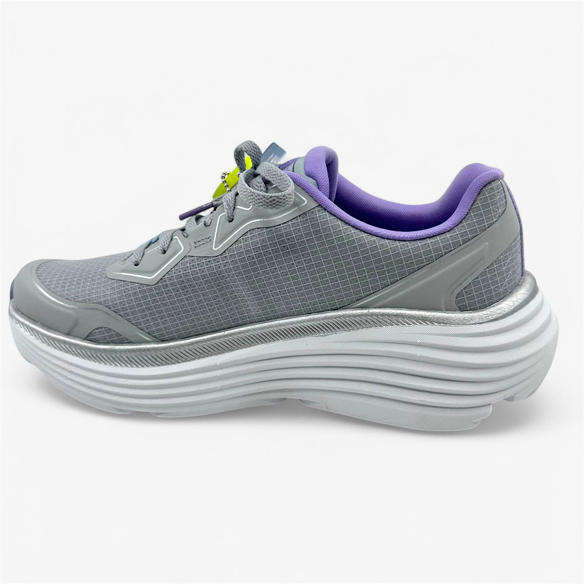 Skechers Max Cushioning Endevour Gray Lavender Womens Athletic Sneaker