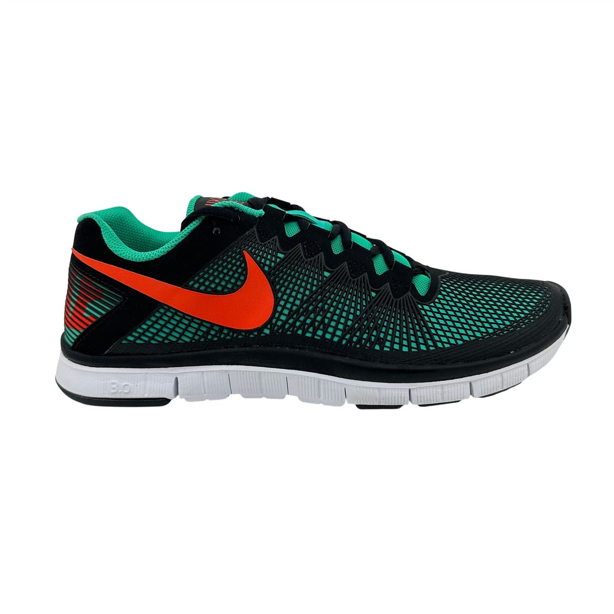 Nike Free Trainer 3.0 Atomic Teal Team Orange Black Mens Athletic Sneaker