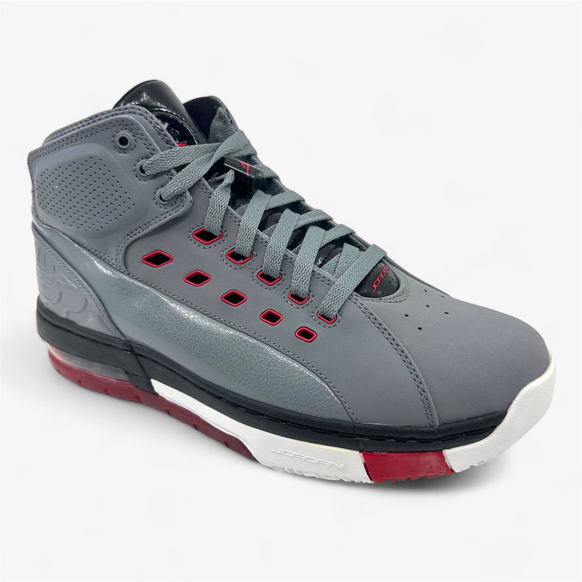 Jordan Ol' School Cool Grey Gym Red Black White Mens Athletic Sneaker