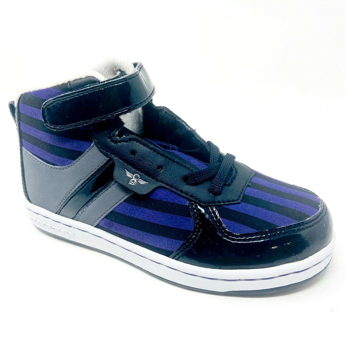 Creative Recreation Dicoco Black Purple Stripes Youth Kids Sneakers