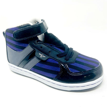 Creative Recreation Dicoco Black Purple Stripes Youth Kids Sneakers