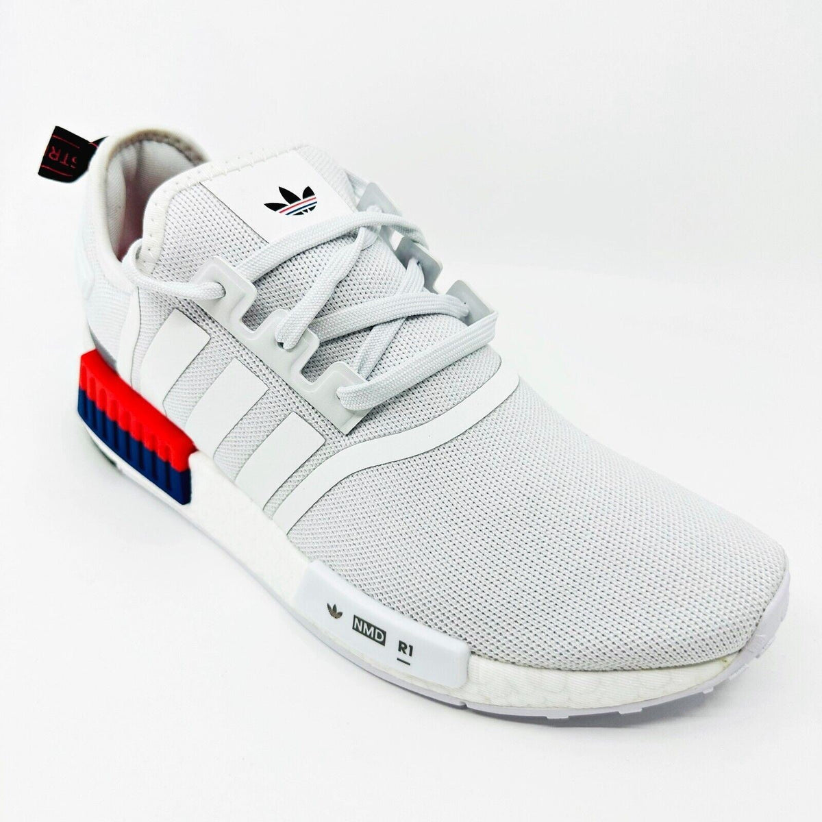 Adidas Originals NMD R1 Cloud White Bright Red Mens Running Shoes IF8028