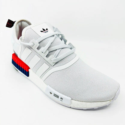 Adidas Originals NMD R1 Cloud White Bright Red Mens Running Shoes IF8028
