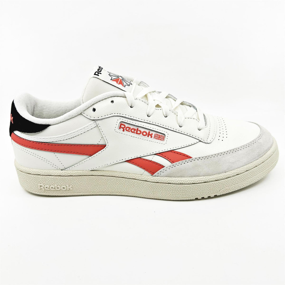 Reebok Club C Revenge Chalk Semi Orange Flare Mens Size 13 Athletic Sneaker