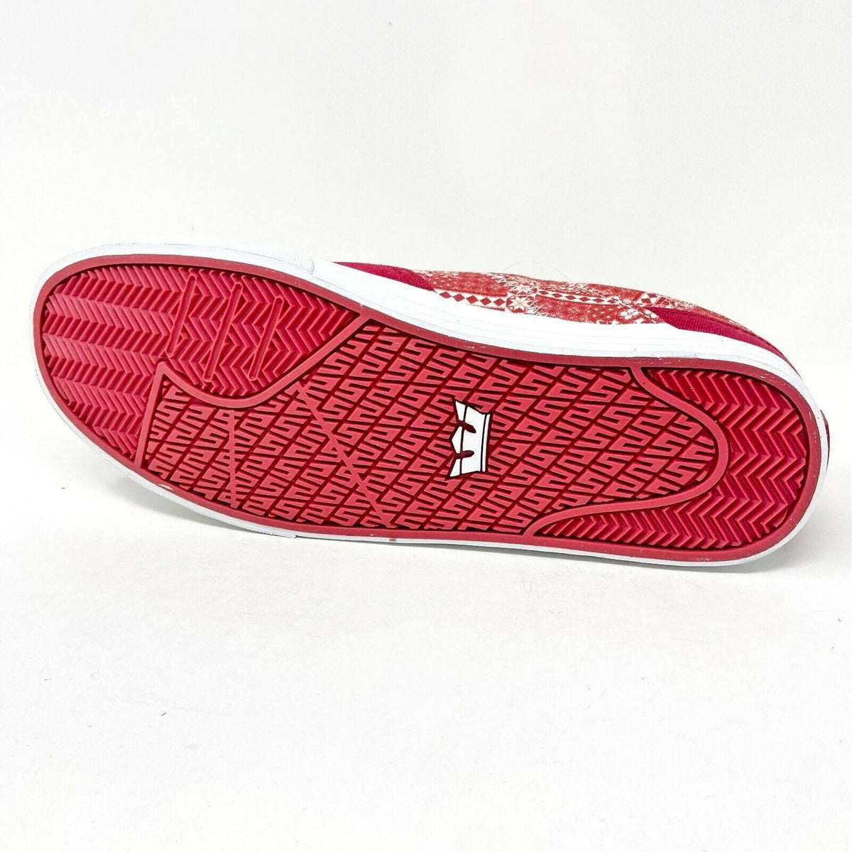 Supra Cobalt Rose Print Red White Mens Skateboard Shoes Sneakers 05663 625