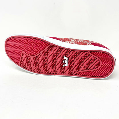 Supra Cobalt Rose Print Red White Mens Skateboard Shoes Sneakers 05663 625