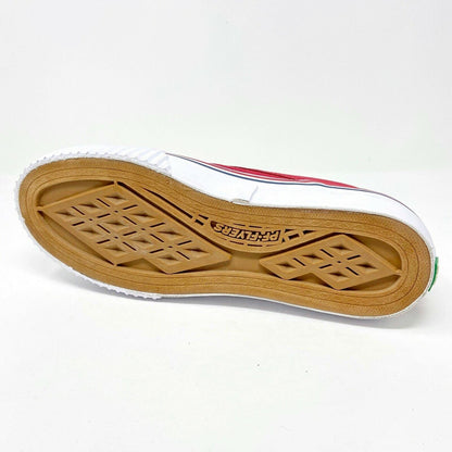 PF Flyer Center Slip On Red White Womens Shoes Casual Sneakers PM12OS2J