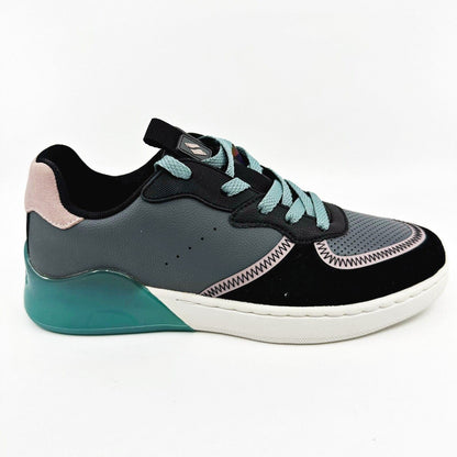 Skechers Double Gloss Blocked Up Black Womens Size 7.5 Comfort Sneakers