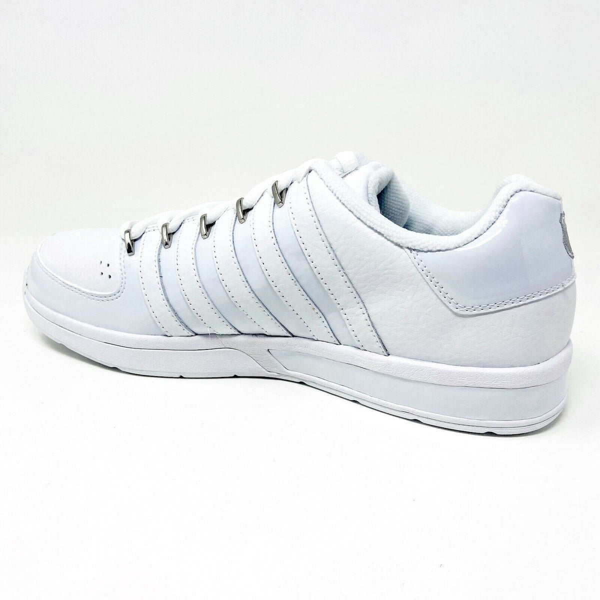 K-Swiss Mens Ruttger White Platinum Casual Sneakers 02024135