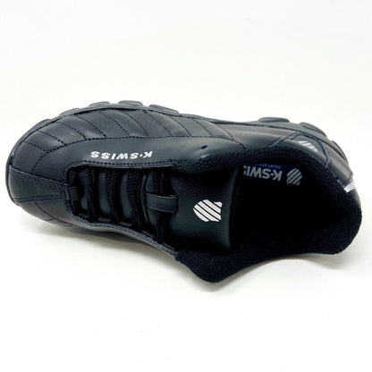 K-Swiss ST329 Black Silver Kids Youth Casual Shoes Sneakers 56408 062