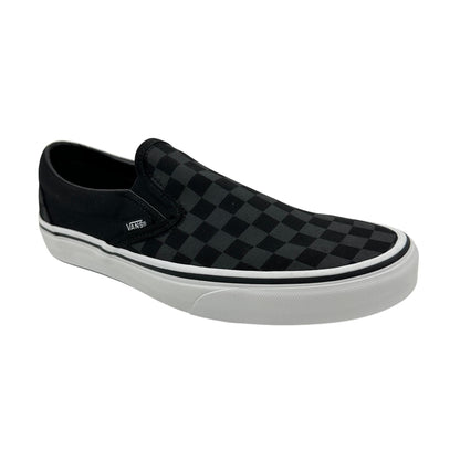VANS Classic Slip On Checkerboard Black Womens Athletic Sneaker