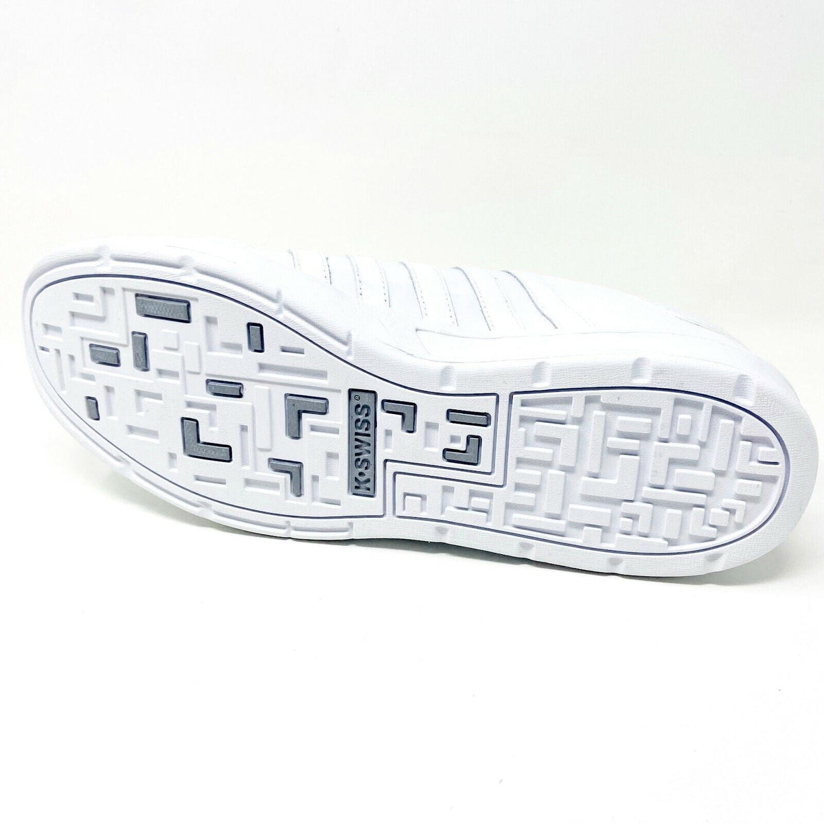 K-Swiss Mens Ruttger White Platinum Casual Sneakers 02024135
