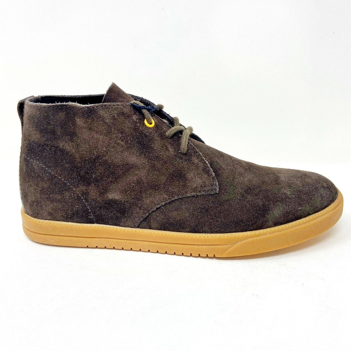 Clae Strayhorn Unlined Umber Suede Gum Mens Size 7 Casual Sneakers