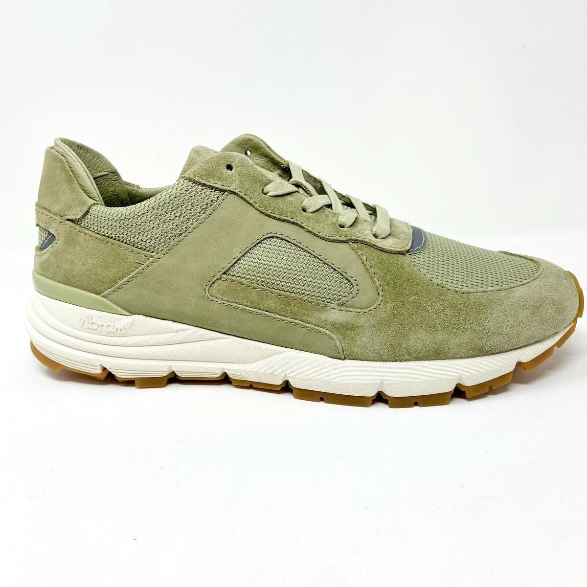 Clae Edwin Aloe Green Vibram Mens Premium Casual Sneakers