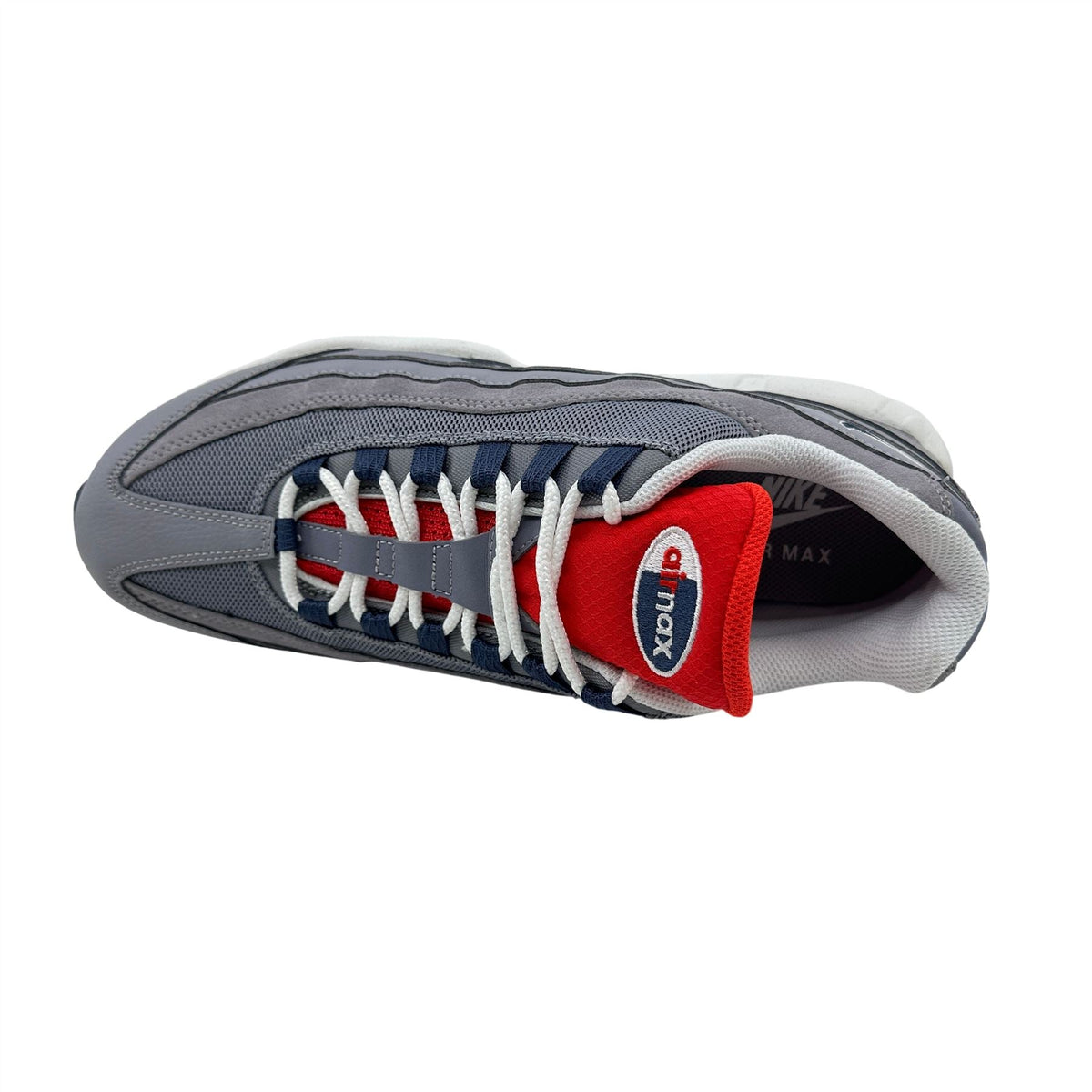 Nike Air Max 95 Cement Grey Thunder Blue Mens Athletic Sneaker