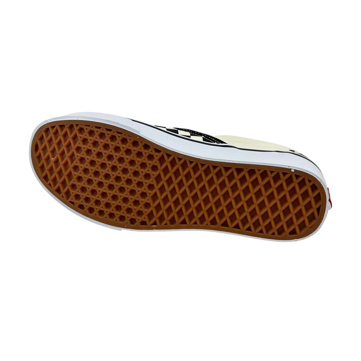 VANS Classic Slip On Checkerboard Black White Mens Wide Athletic Sneaker