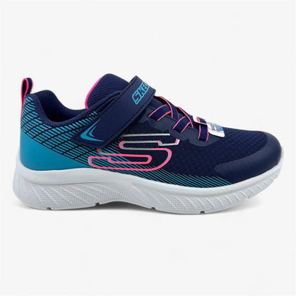 Skechers Microspec Plus Sprint Speed Navy Blue Kids Unisex Kids Size 3 Sneaker