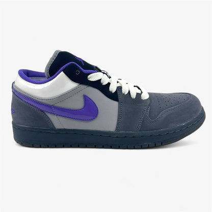 Jordan Air Jordan 1 Phat Low Anthracite Varsity Purple Stealth White Mens Sneaker