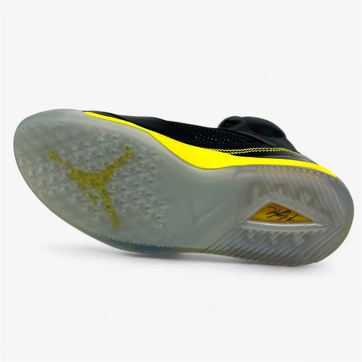 Jordan Flight Remix Black Vibrant Yellow Cool Grey Mens Athletic Sneaker
