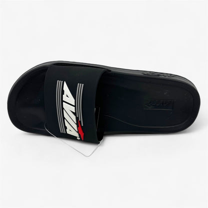 Avia Primary Black White Mens Sandal Slide