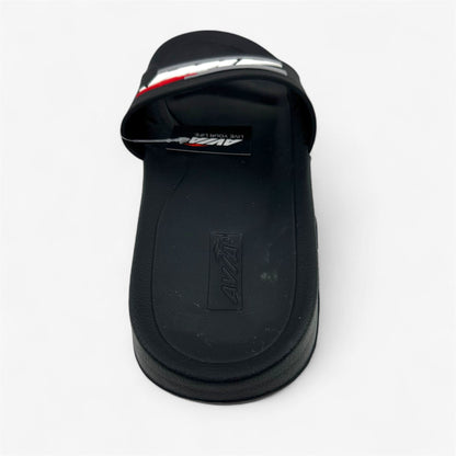 Avia Primary Black White Mens Sandal Slide