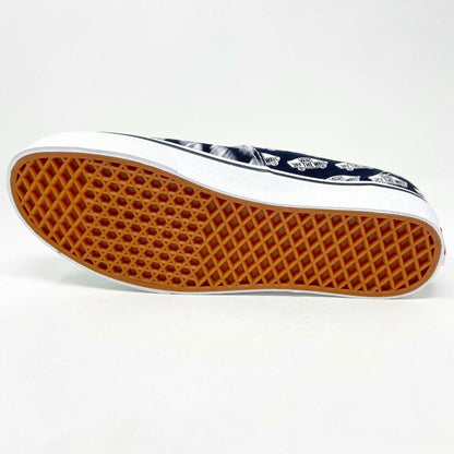 Vans Authentic (Blue Boards) Black True White Faded Logos Mens Casual Shoes