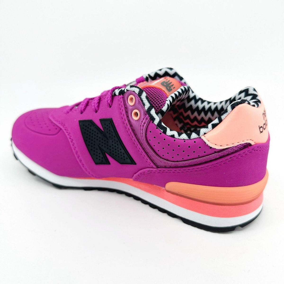 New Balance 574 Classics Magenta Black Kids Running Sneakers KL574A3P