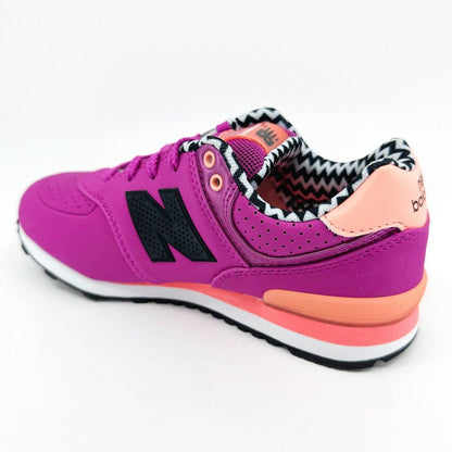 New Balance 574 Classics Magenta Black Kids Running Sneakers KL574A3P