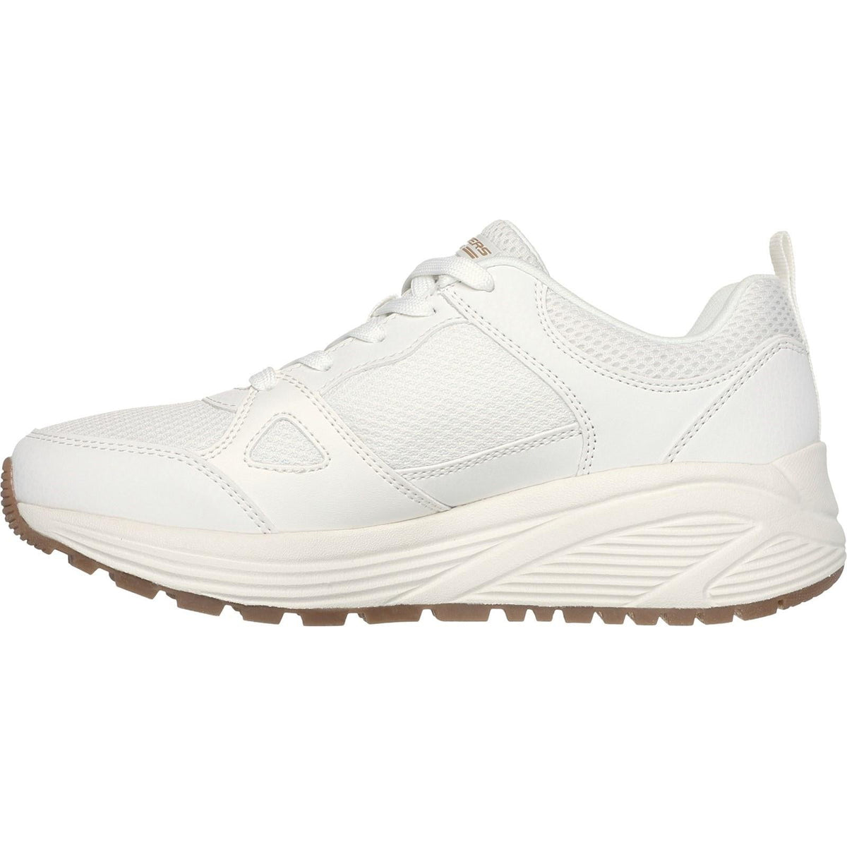 Womens Wide Fit Skechers 117268 Bobs Sparrow 2.0 Retro Clean Trainers