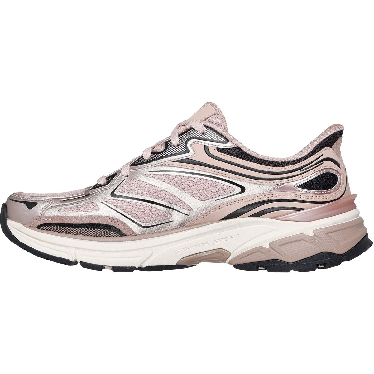 Women's Wide Fit Skechers 150710 Slip-ins Stamina Sport Trainers