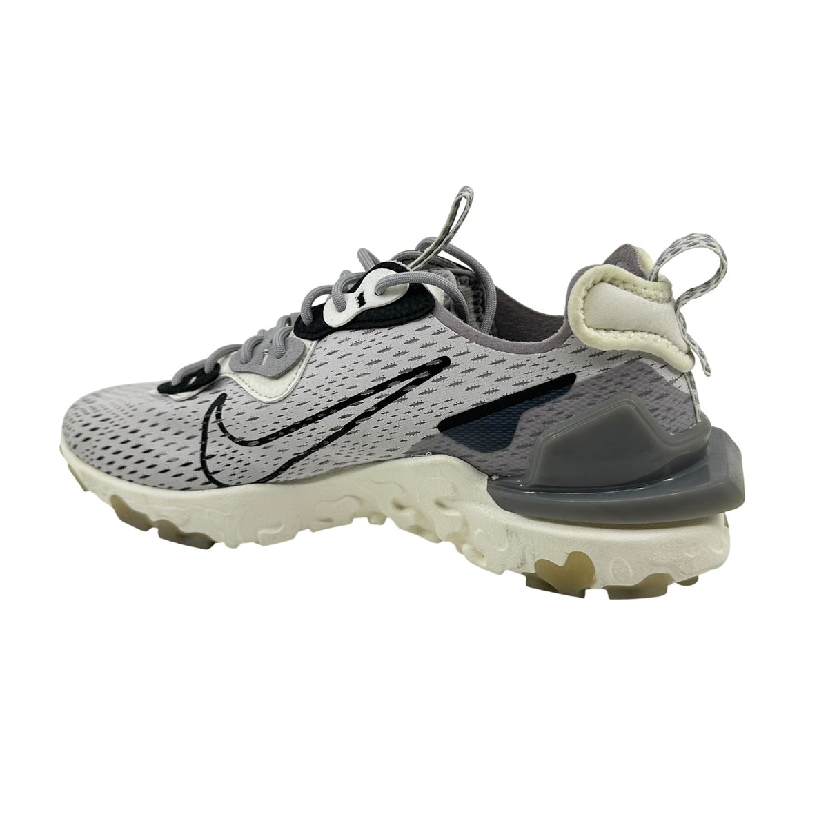 Nike React Vision Vast Grey Black White Mens Athletic D/MS/X Sneaker