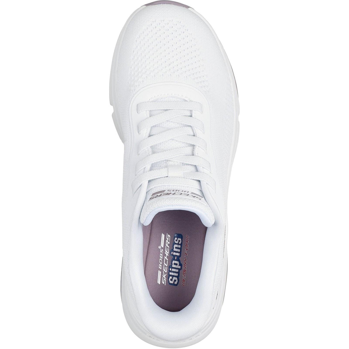Women's Wide Fit Skechers 117587 Slip-ins Bobs Sport Sparrow Flex Trainers
