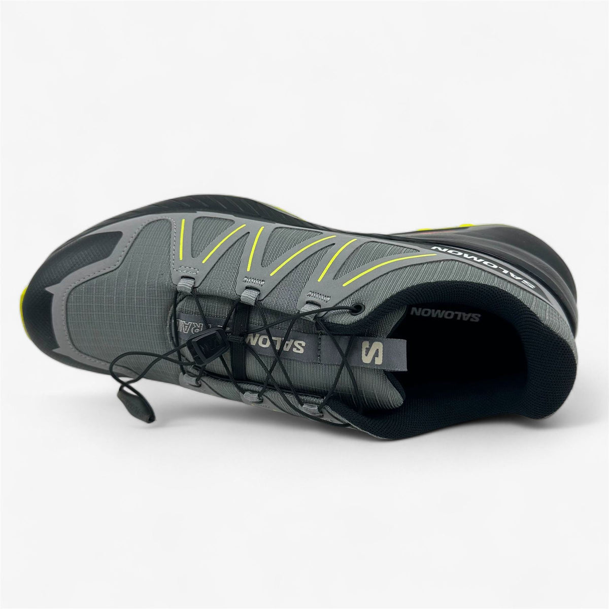 Salomon Speedcross Peak Quiet Shade Black Sulphur Spring Mens Athletic Sneaker