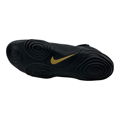 Nike Hypersweep Black Metallic Gold Mens Athletic Sneaker