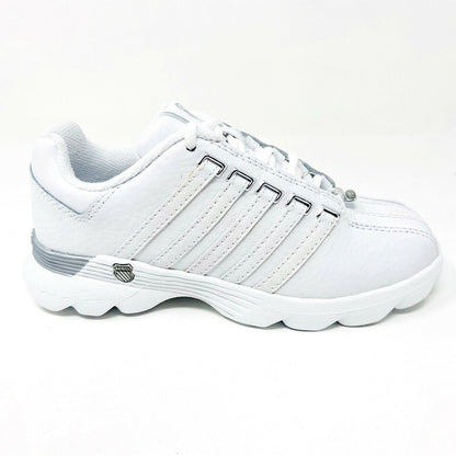 K-Swiss Beland White Platinum Child Kids Casual Sneakers 5574147