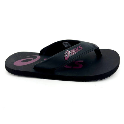 Asics Zorian BM Black Roselle Mens Size 12 Flip Flop Thongs Sandal 1173A009 001