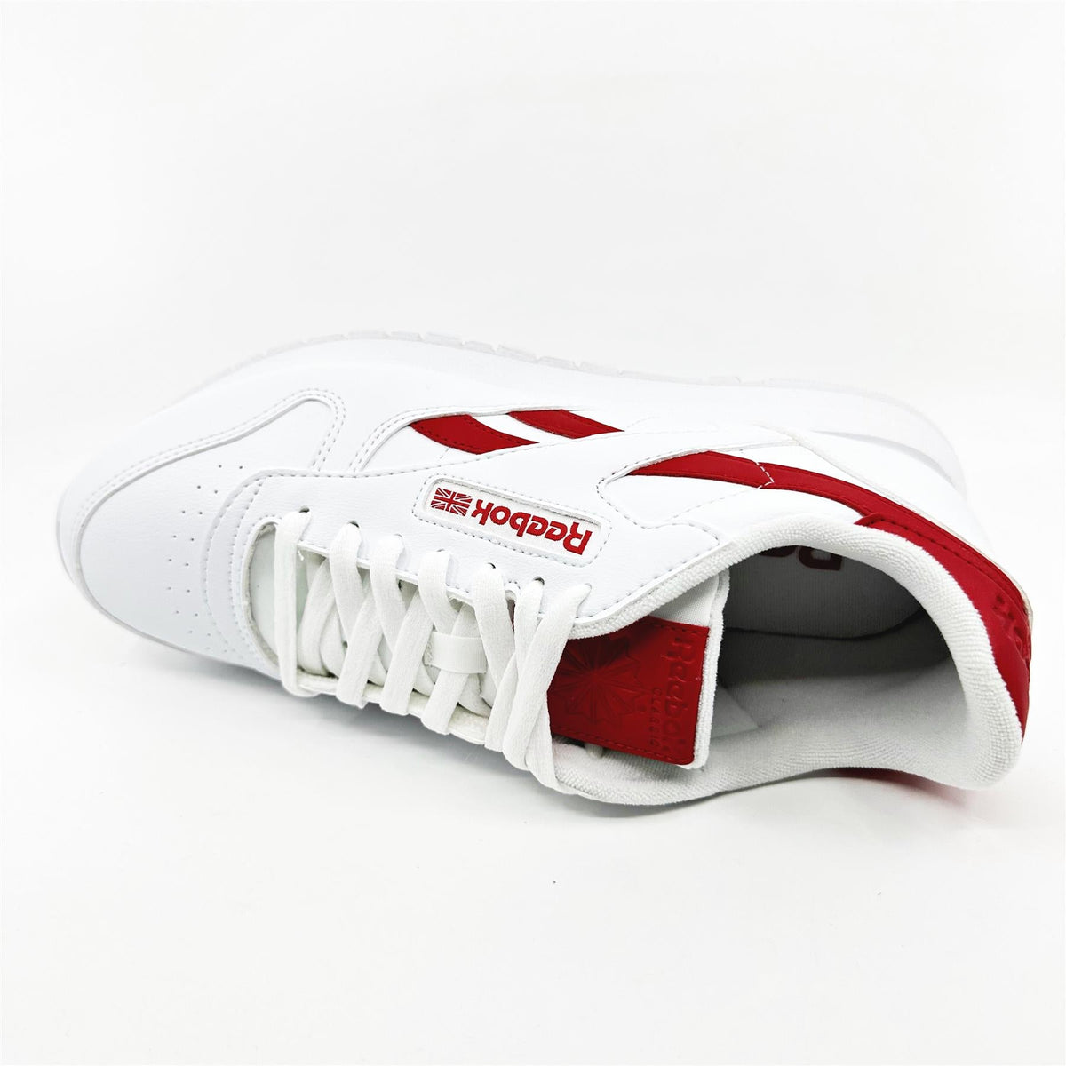 Reebok Classic Vegan White Vector Red Mens Athletic Sneaker