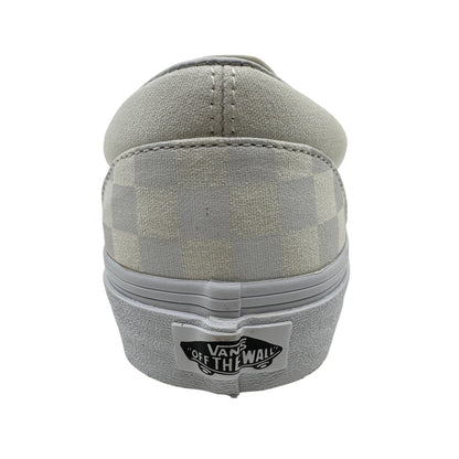 VANS Classic Slip On Checkerboard True White Womens Athletic Sneaker