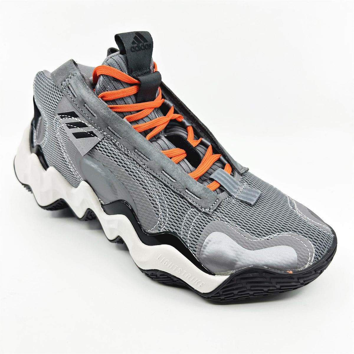 Adidas Exhibit B Candace PE Grey Impact Orange Womens Athletic Sneaker