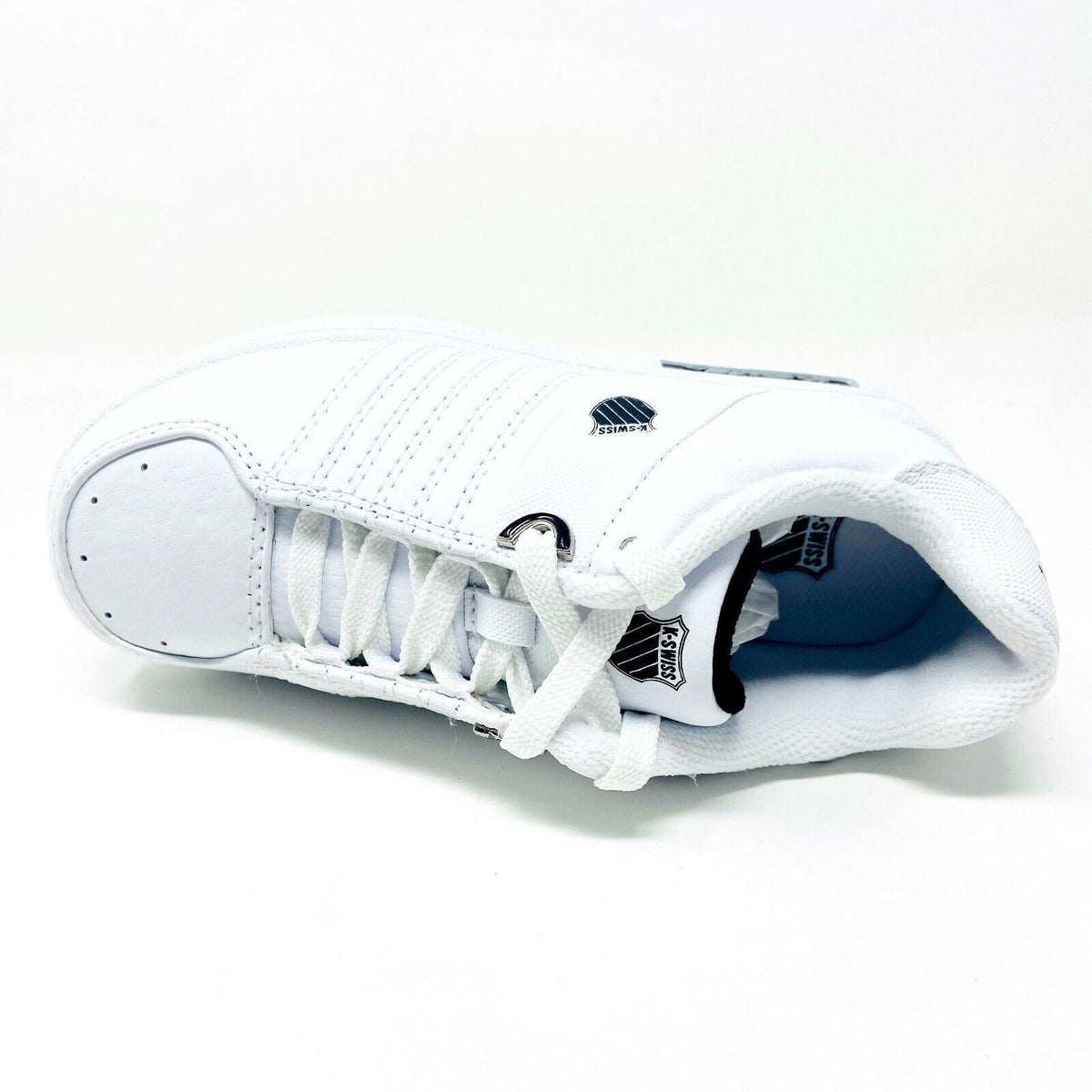 K-Swiss Wolert White Black Child Kids Casual Shoes Sneakers 51376102