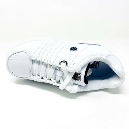 K-Swiss Wolert White Black Child Kids Casual Shoes Sneakers 51376102
