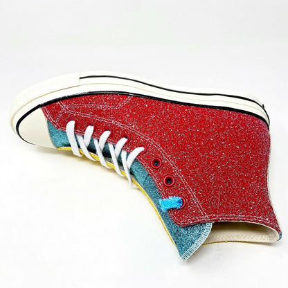 Converse Chuck 70 Hi JW Anderson Glitter Barbados Cherry Red Mens 164694C