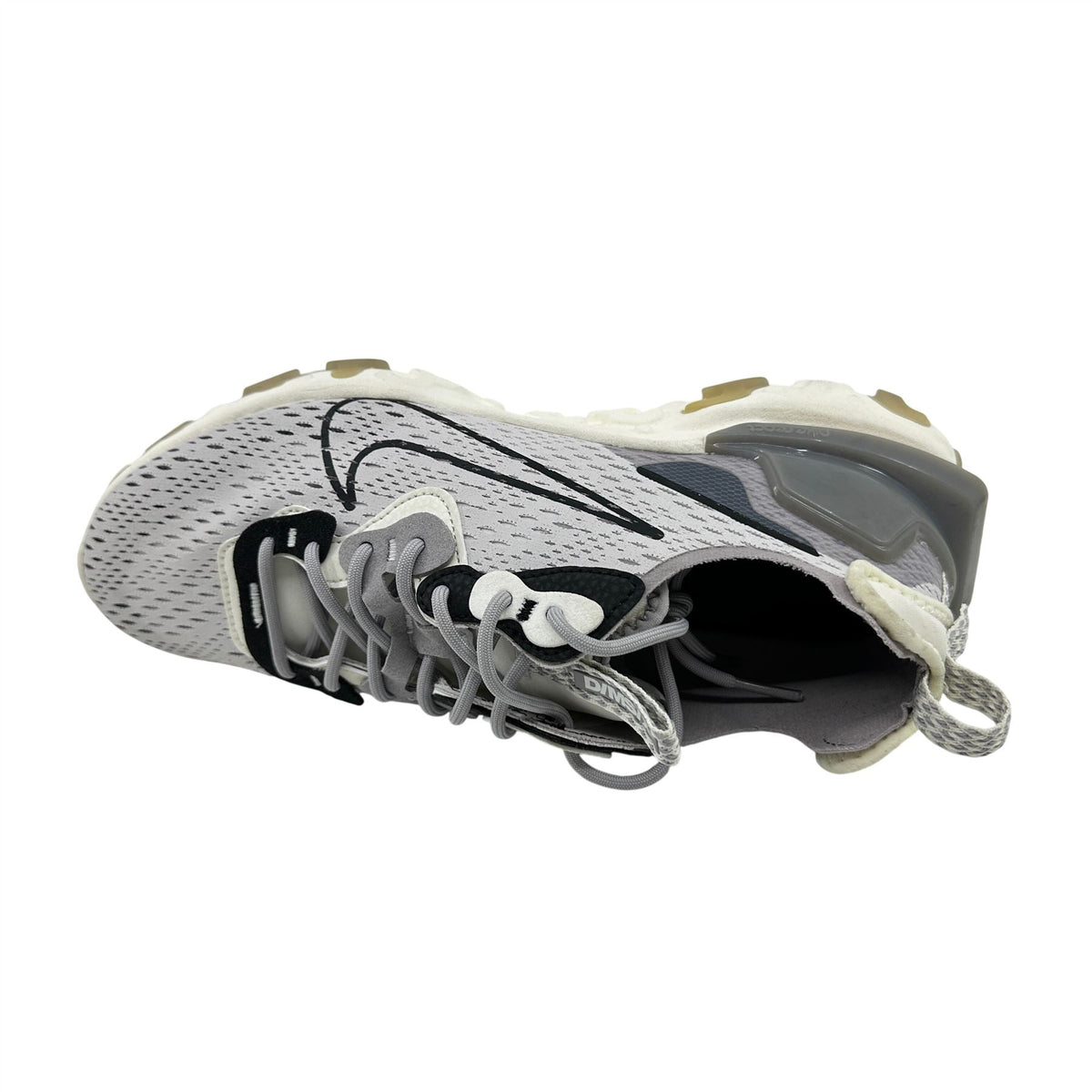 Nike React Vision Vast Grey Black White Mens Athletic D/MS/X Sneaker