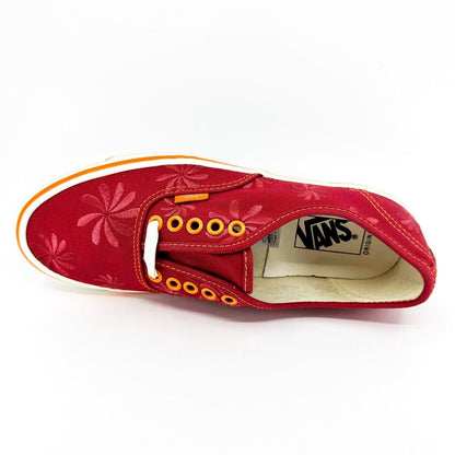 Vans Vault OG Authentic LX (Canvas Embroidery) Purple Red Mens Size 7.5