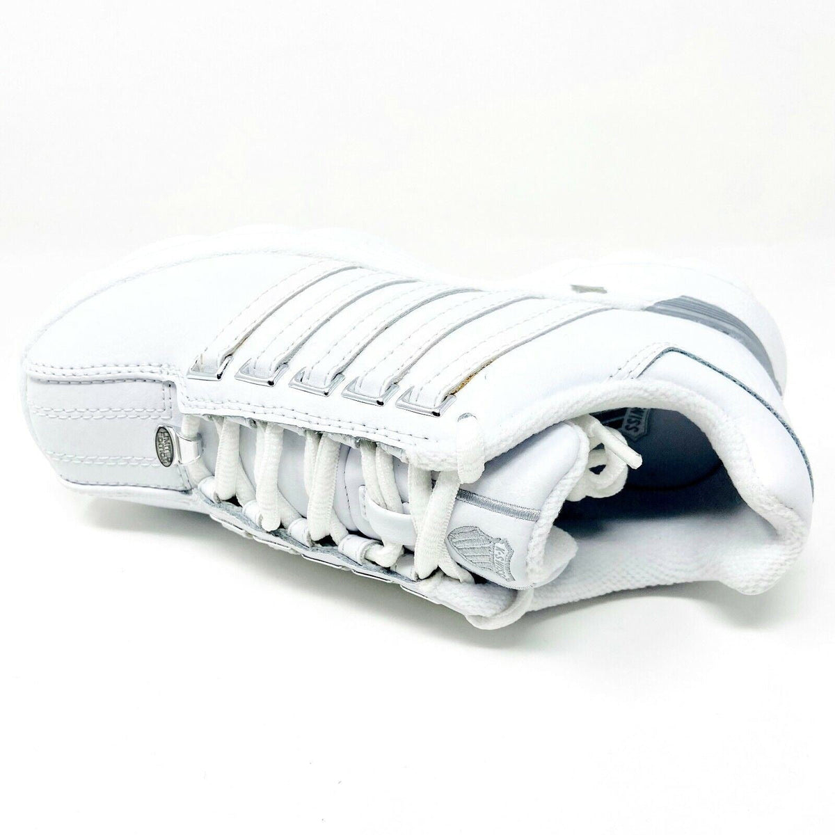 K-Swiss Beland White Platinum Child Kids Casual Sneakers 5574147