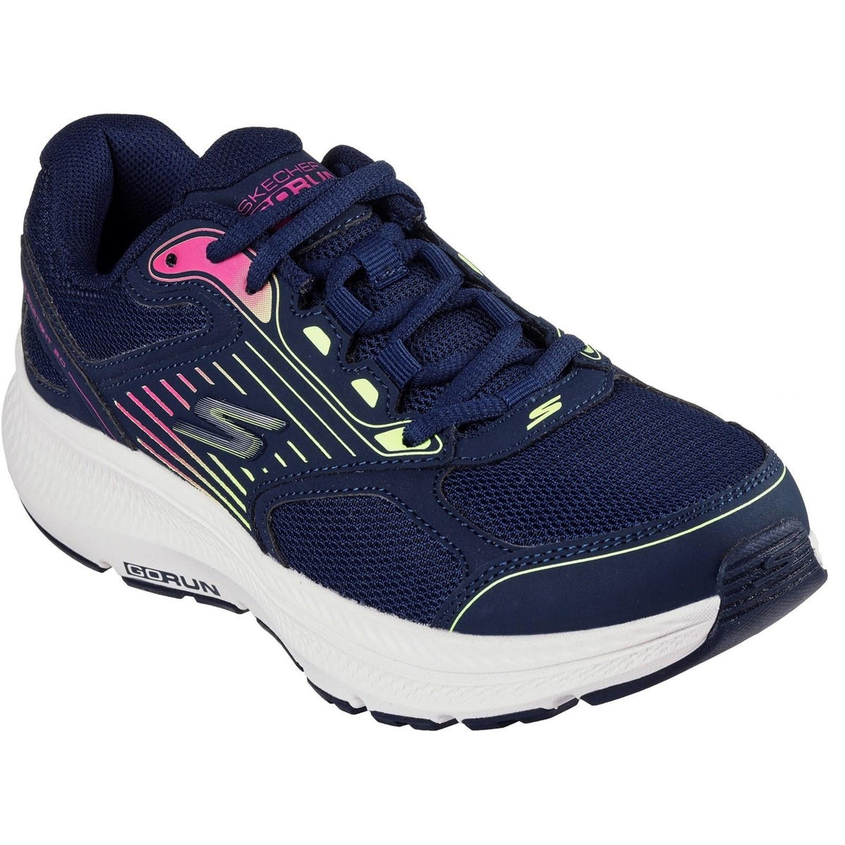 Women's Wide Fit Skechers 128606 Go Run Consistent 2.0 Advantage Trainers