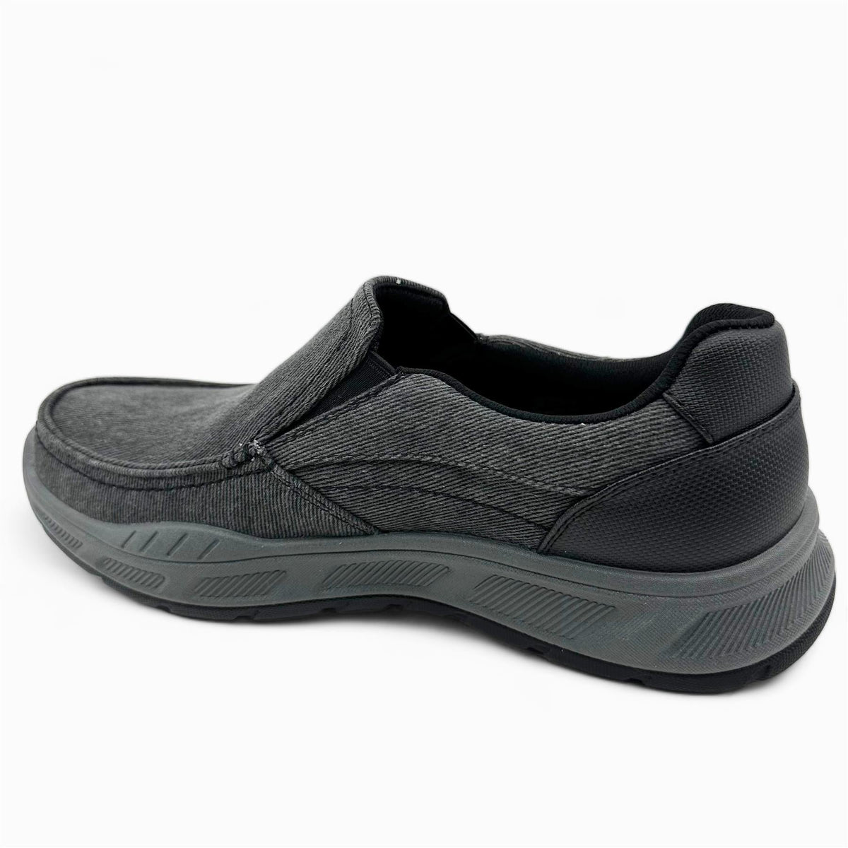 Skechers Cohagen Black Mens Casual Relaxed Fit Slip-On