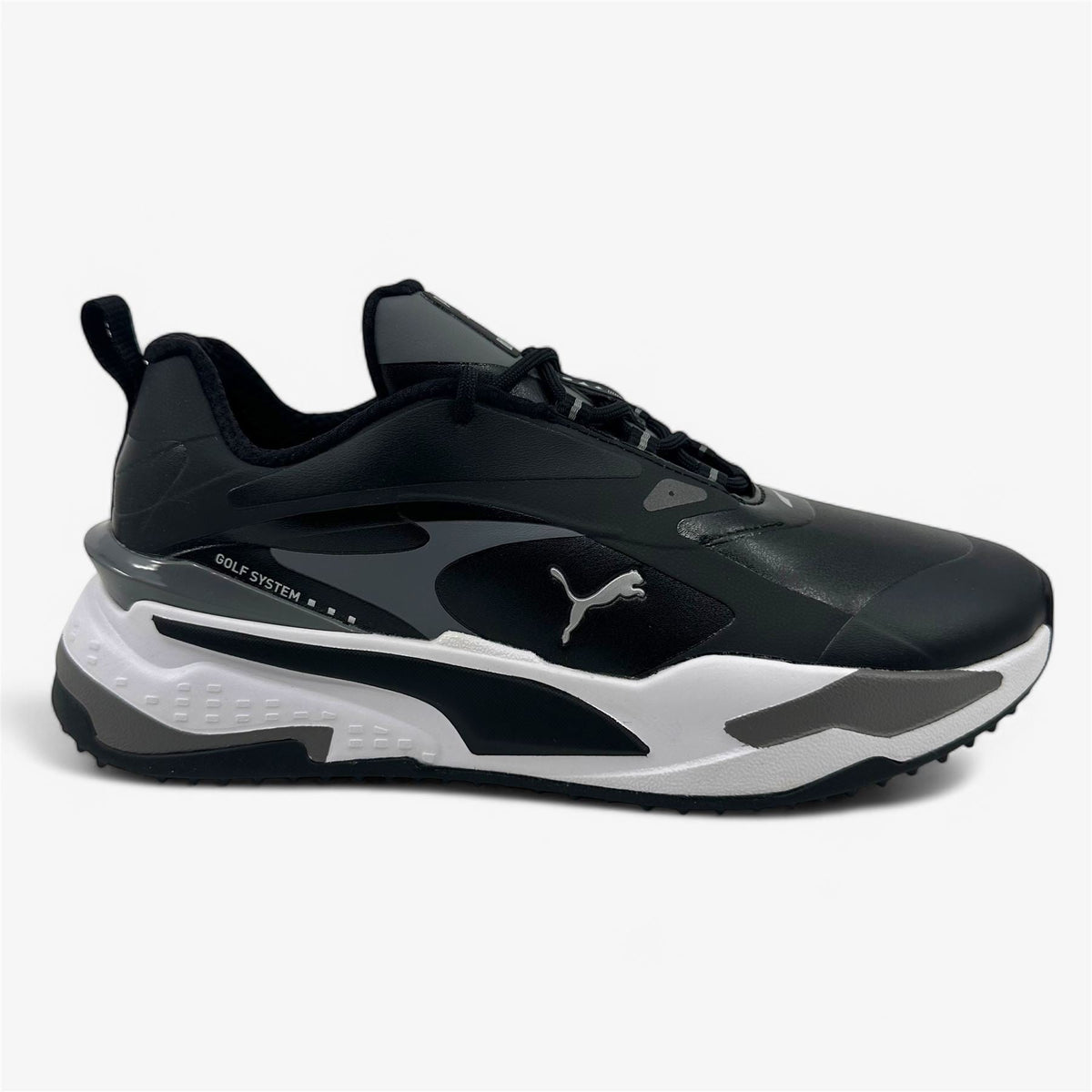 PUMA GS Fast Black Quiet Shade Womens Waterproof Golf Shoes