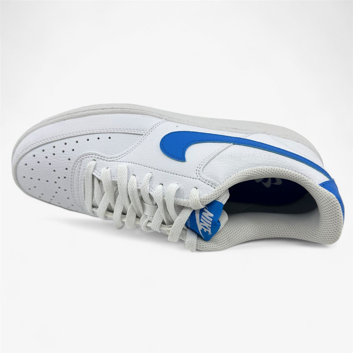 Nike Court Vision Lo NN White Light Photo Blue Mens Athletic Sneaker