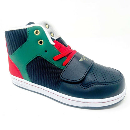 Creative Recreation Cesario Black Emerald Red Youth Kids Sneakers